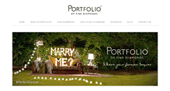 Desktop Screenshot of portfoliooffinediamonds.com