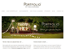 Tablet Screenshot of portfoliooffinediamonds.com